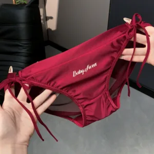 French satin sexy lace high-end pure desire women's zodiac year red underwear women's 2025 new briefs